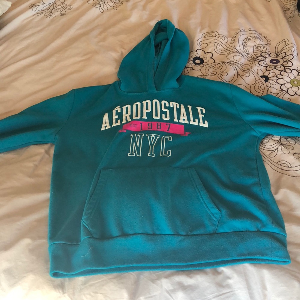 turquoise light wear sweatshirt